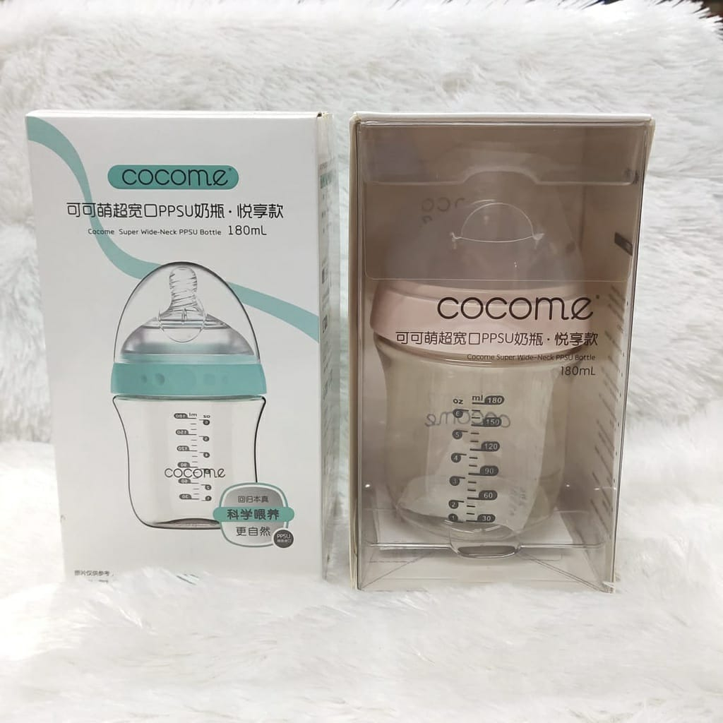 COCOME PPSU Botol Susu Dot Bayi Newborn / Botol Susu Bayi PPSU 180ML BPA FREE / Botol Anak Lucu Termurah