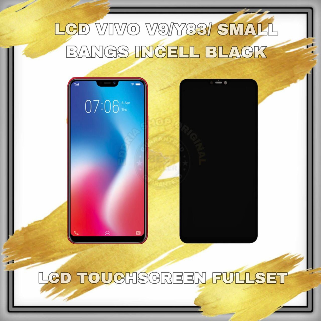 Lcd Touchscreen Vivo V9/Y85 Original Incell Black ( Small Bangs )