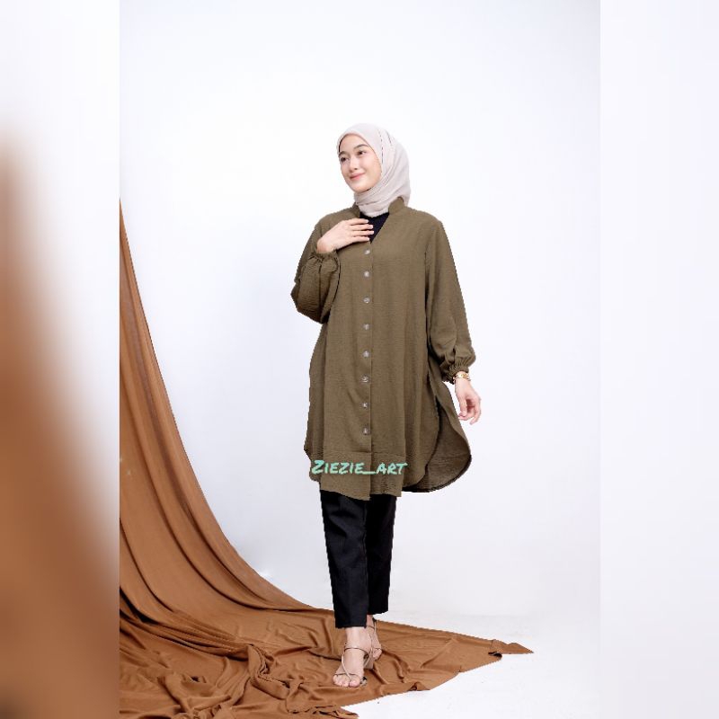 Tunik INARA-Tunik MEISA-Tunik polos premium-Long tunik-Tunik jumbo.