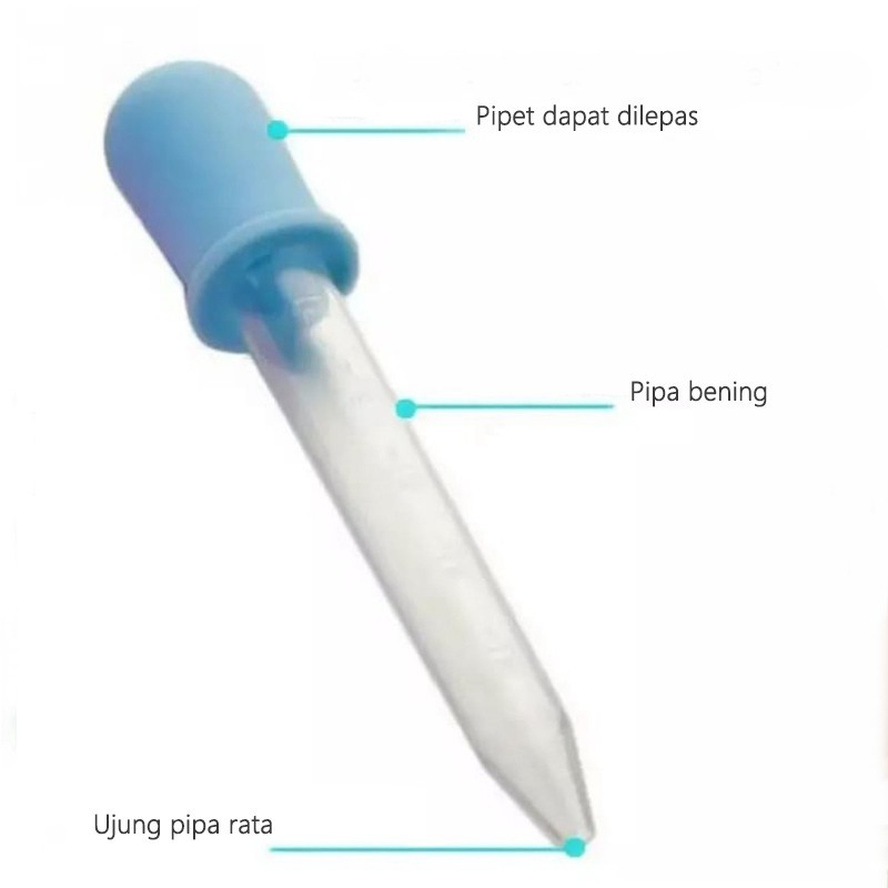 Pipet tetes obat bayi anak 5ml / alat tetes serbaguna / pipet silikon