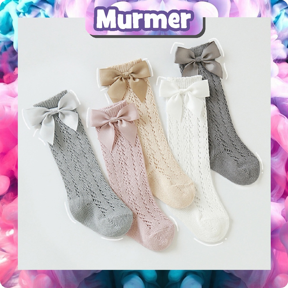 MurmerOfficial Kaos Kaki Panjang Anak Bayi Pita 0-3 Tahun / Kaos Kaki Lace Anak Bayi KK072