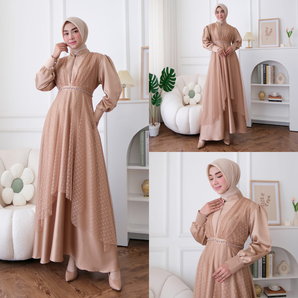 DRESS PESTA KONDANGAN NAOMI GAMIS SIMPLE