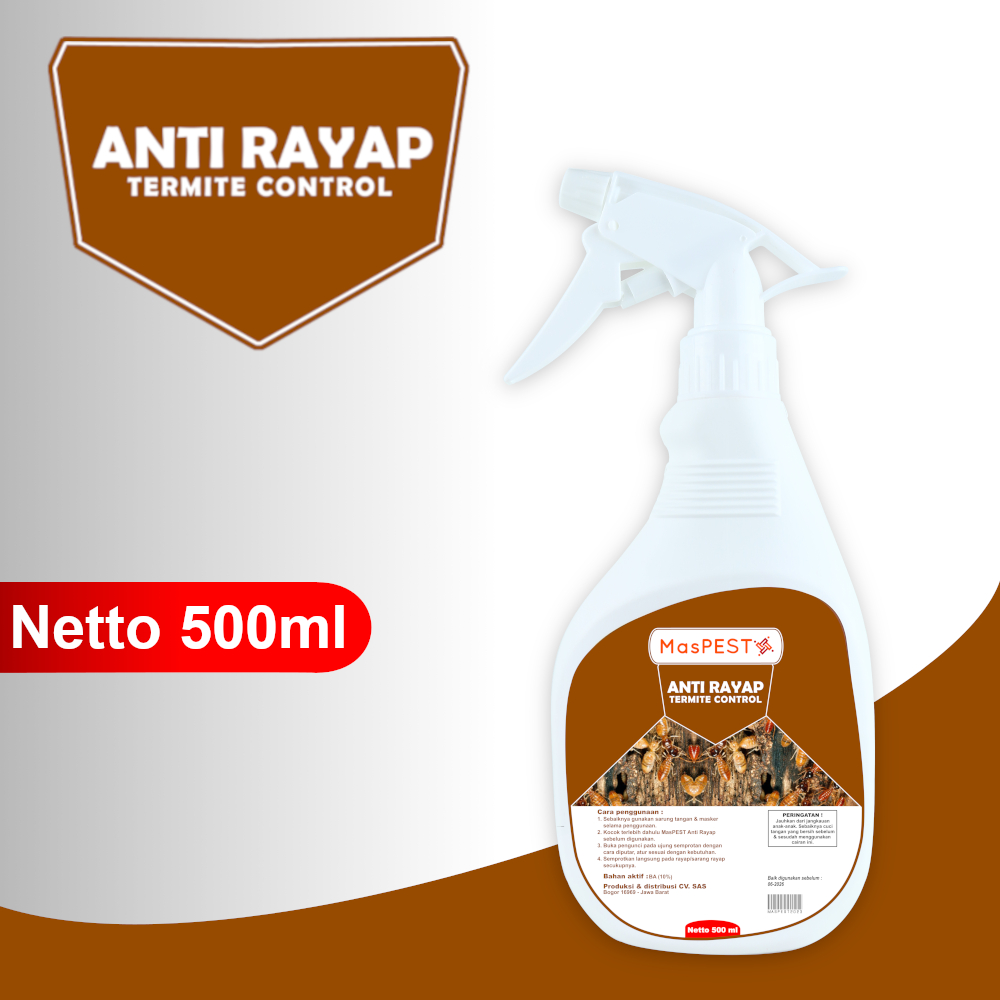 Anti Rayap MasPEST Termite Control Ampuh Membasmi Rayap Praktis Langsung Semprotkan