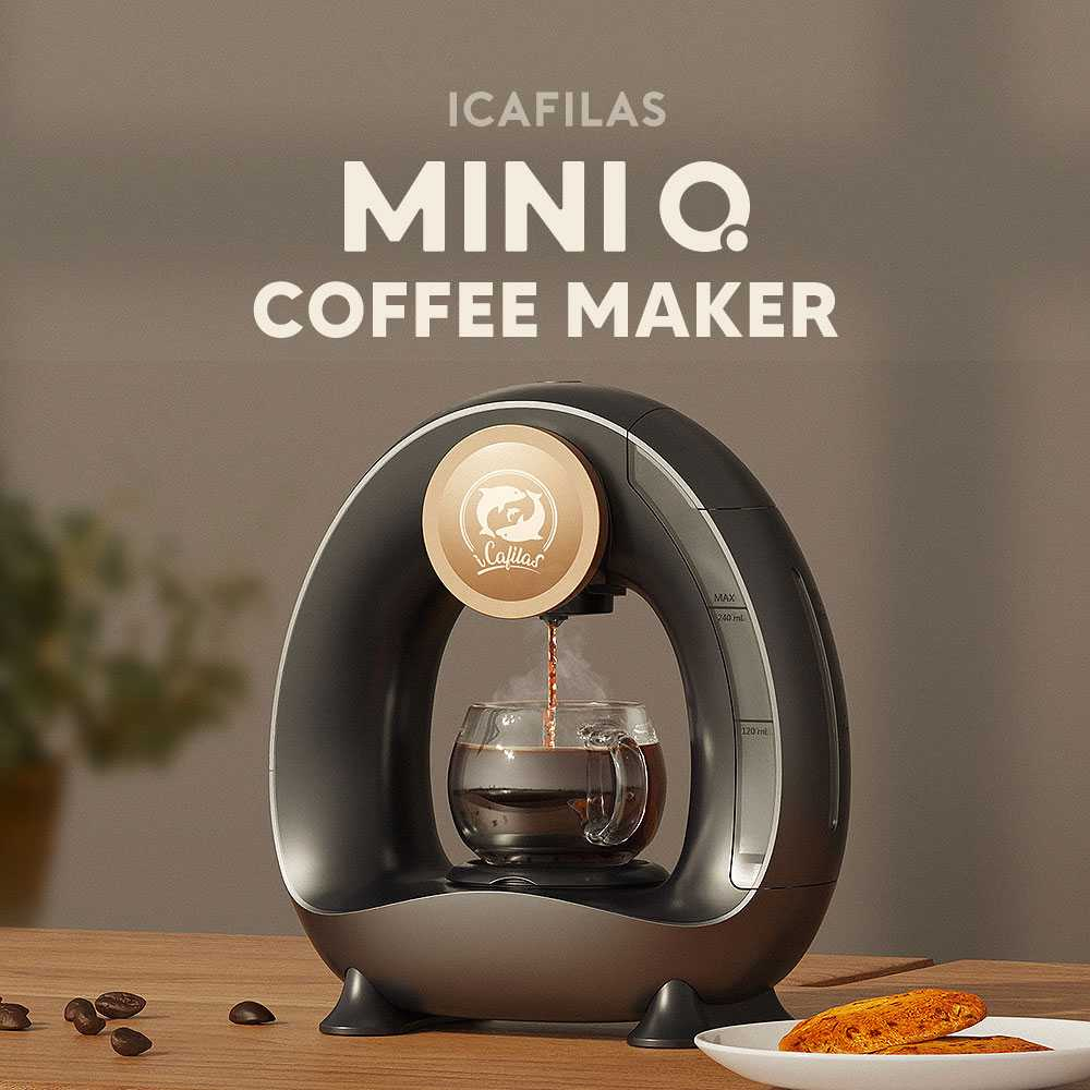 iCafilas Mini Q Mesin Kopi Espresso Coffee Machine EU Plug 220V 240ml - MA2205