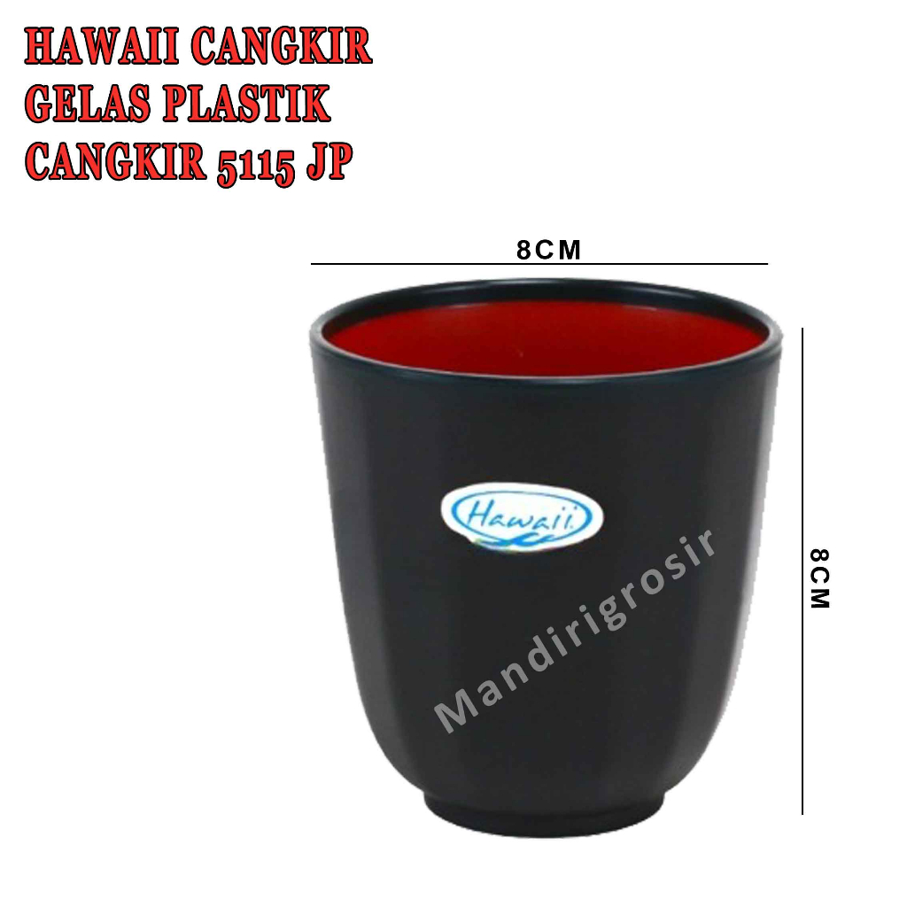 Gelas Plastik * Hawaii Cangkir * Gelas Minuman * Uk.8cm