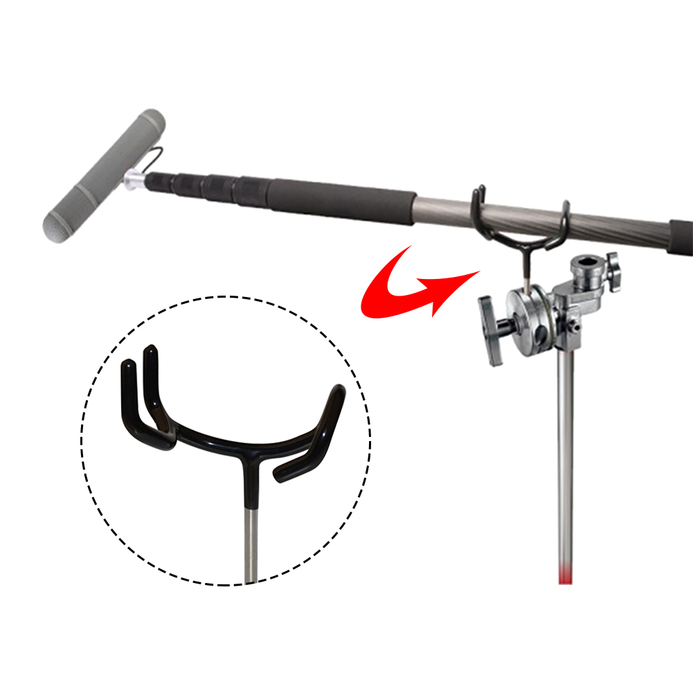 Microphone Boompole Holder Microphone Boom Pole Holder Metal For C-Stand Mic Stand