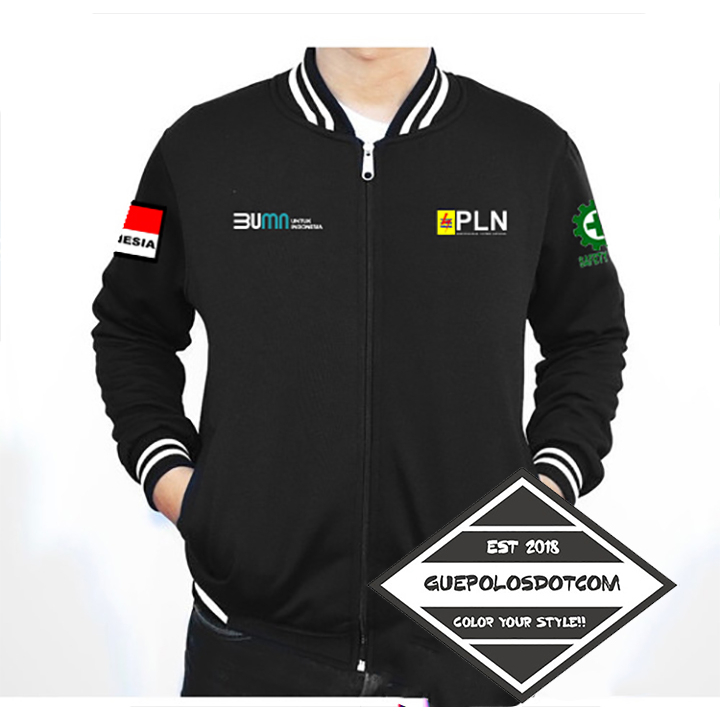 TYPE 2 Jaket varsity baseball PLN LISTRIK BUMN