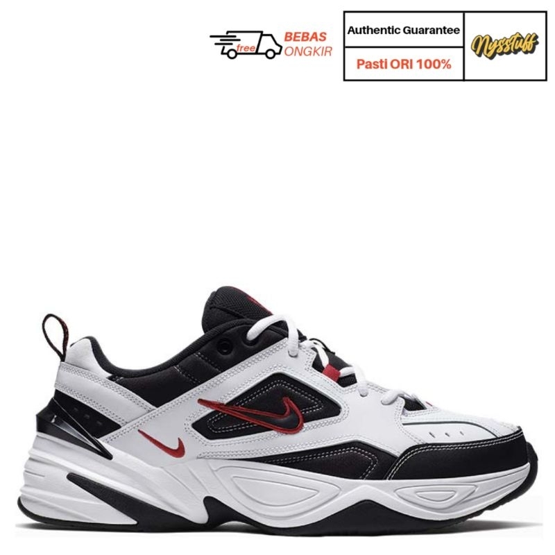 Nike M2K Tekno White Black University Red | ORIGINAL