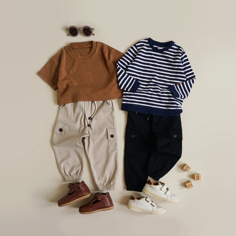 JAGI Jogger &amp; Cargo Pants / Celana Jogger Cargo Anak 1-5thn