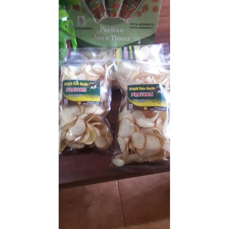 

camilan kripik telo gurih