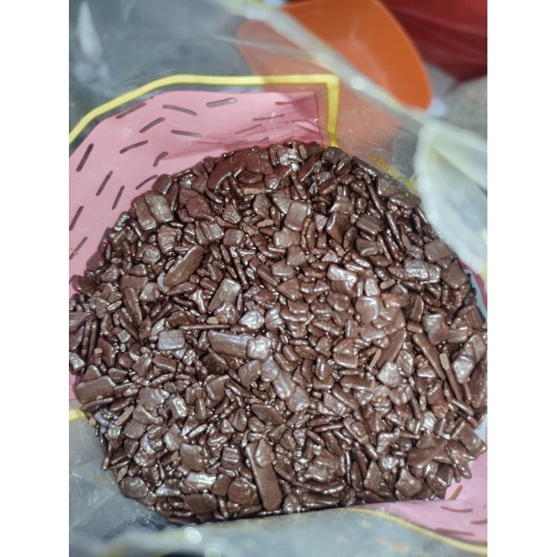 Mercolade Tahiti Coklat Flake (1kg, 500gr, dan 250gr) / Butiran coklat Flakes / Topping kue / dessert