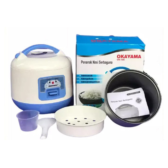 Rice Cooker / Magicom / Magic Com Okayama 1 Liter 3in1 / 3 in 1-OK 105 memasak daan menghangatkan