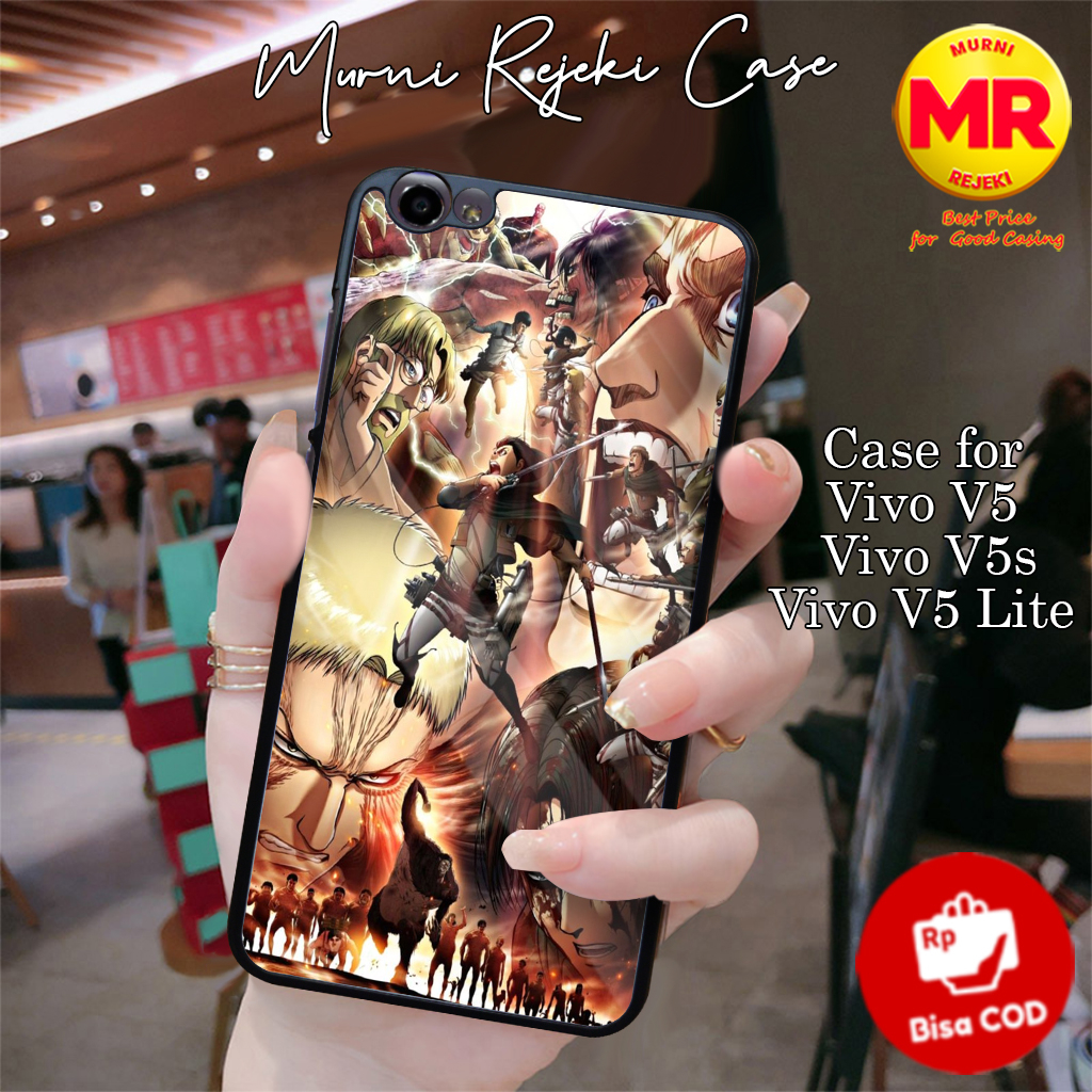 Casing Hp Vivo V5 V5s V5 Lite Case Vivo V5 Lite Motif AOT Case Keren Casing Vivo Case Anime Softcase