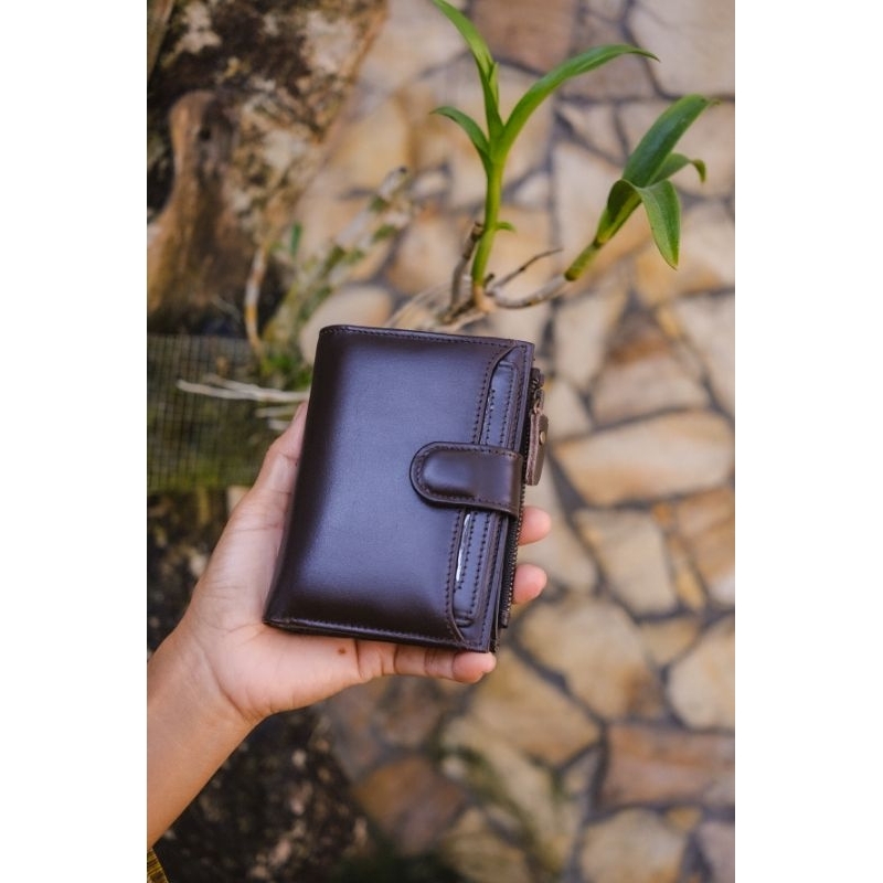 Dompet Kulit Wanita Gia Wallet Lipat 13 Slot Kartu
