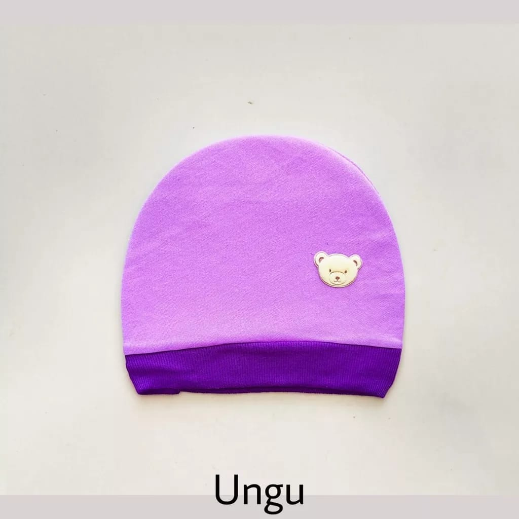 1 LUSIN (12 pcs) Topi bayi KUNCUNG halus lembut TERMURAH