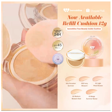 BNB barenbliss Korean Bloomatte True Beauty Inside Cushion「24H Full Coverage」