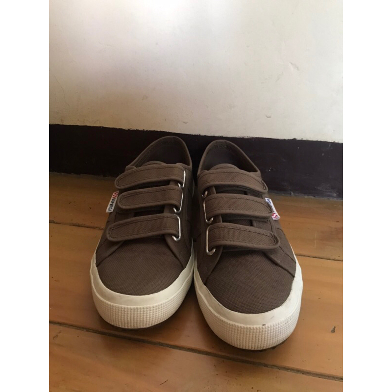 superga cot3strapu velcro brown military