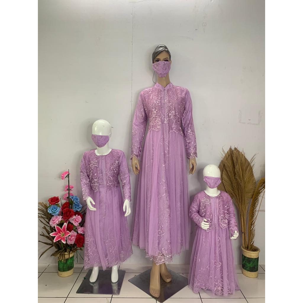 Gamis brukat muslimah / Gamis terbaru / Gamis sayap / gamis terlaris / gamis fashion muslimah / Gamis busui / pakaiab muslimah wanita / ukuran jumbo 3XL ld 130