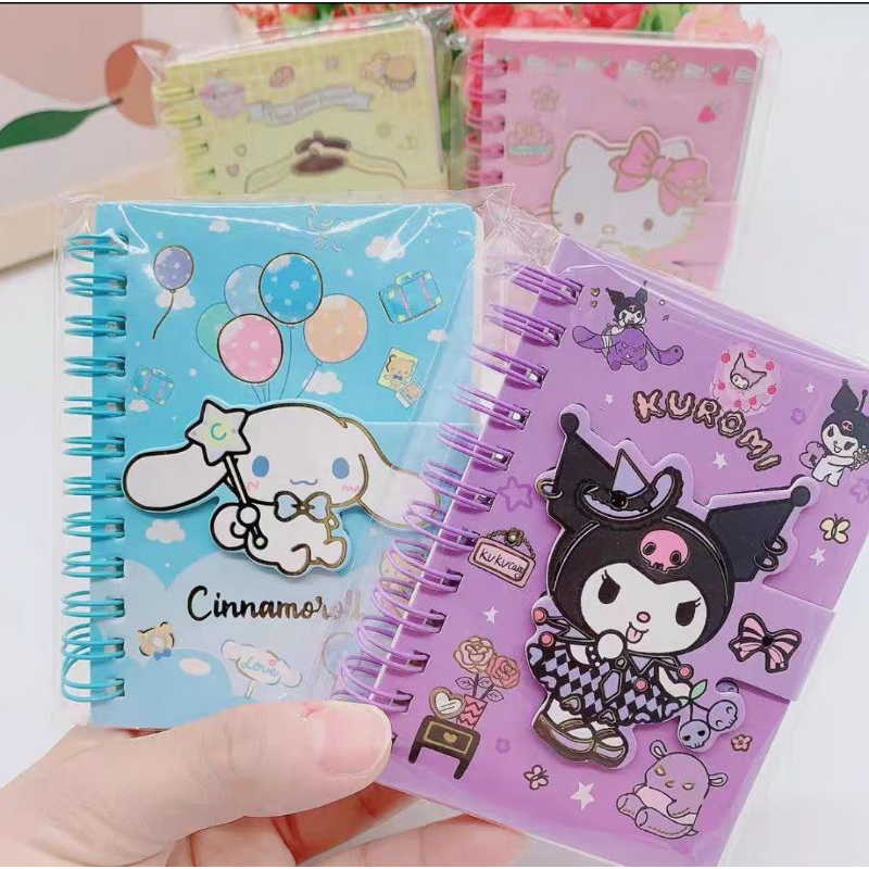 Buku Harian Motif Karakter Notebook Sanrio Mini Motif Karakter