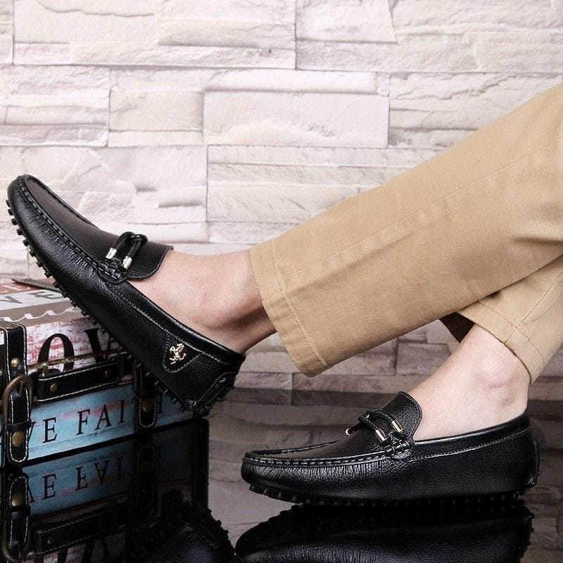 Sepatu Kantor Cowok Kulit Keren Casual Hitam Sapi Asli 100% Playboy Terbaru Kerja Pantofel Formal Pr