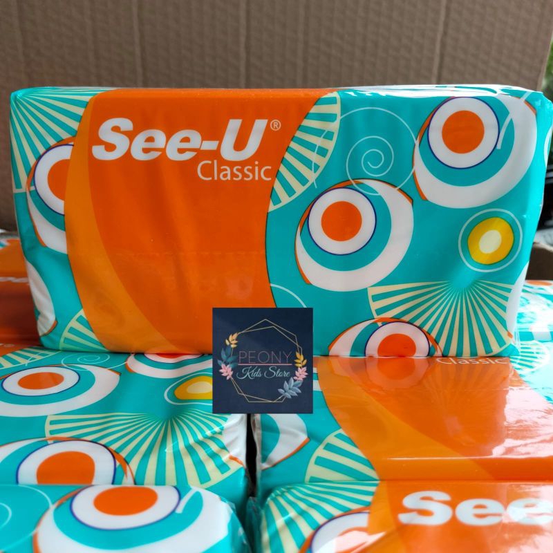SEE-U FACIAL CLASSIC tisu wajah serbaguna 250s 2ply/ tisu wajah serbaguna 250 sheet