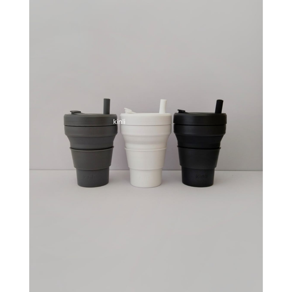 kinli collapsible silicone travel compact cup 16oz