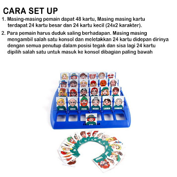 Mainan Tebak Gambar TebakTebakan Orang Permainan Papan Board Game