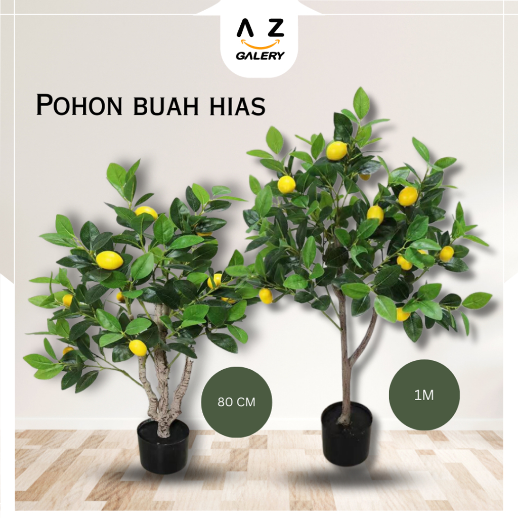 Azgalery / Pohon Buah Hias Jumbo Pohon Lemon Hias Artifical Cocok Untuk Dekorasi Rumah Taman Cafe Aesthetic PBP171