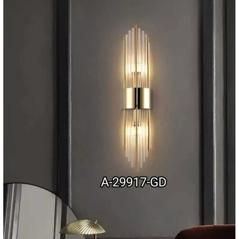 Lampu dinding kristal minimalis/Lampu dinding kamar tidur