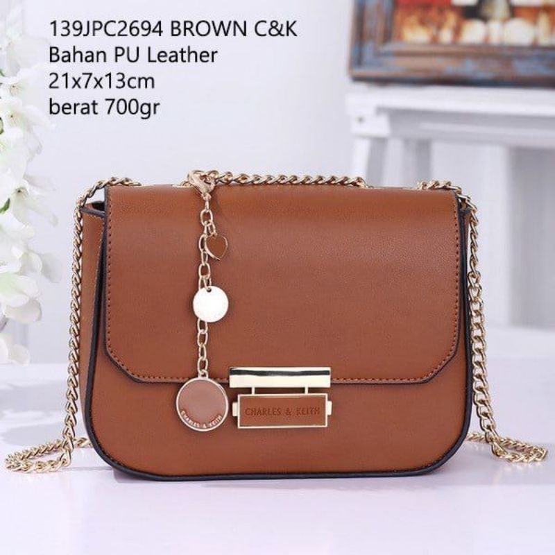 TAS SLING BAG WANITA BROWN C&K JPC2694
