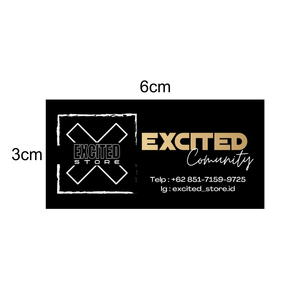 

label woven excited