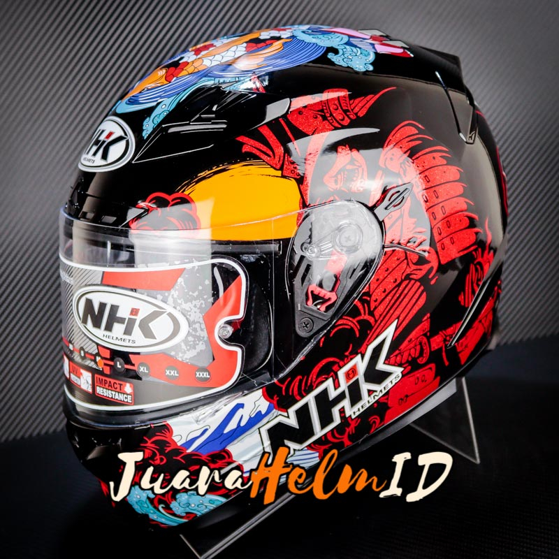 NHK HELM RX9 SAMURAI / BLACK RED / RX-9 DOUBLE VISOR