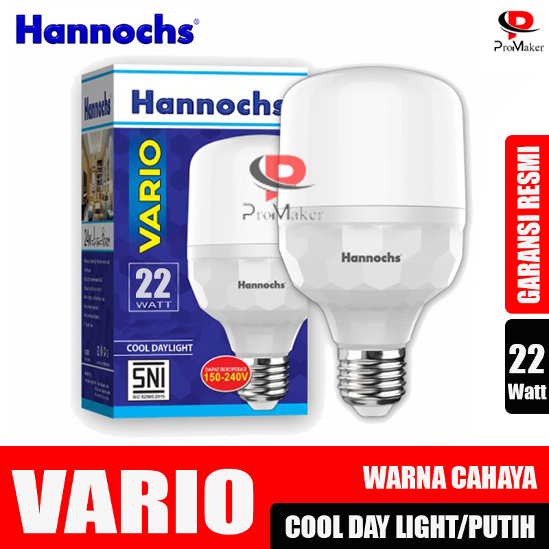 Hannochs Lampu Led Vario 22 Watt CDL Putih SNI Original