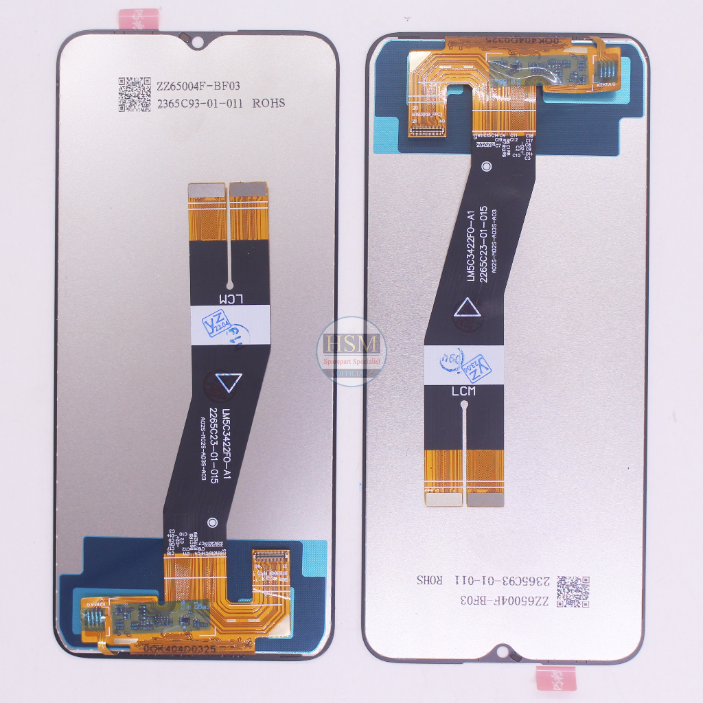 LCD SAMSUNG GALAXY A02S/A03S/M02S/F02S/A025F/A037F/M025F/E025F 2 Socket Flex FULLSET TOUCHSCREEN ORI OEM