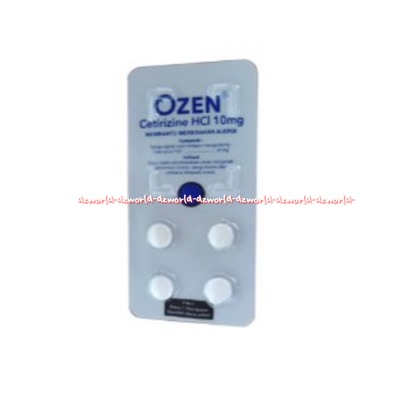 Ozen Cetirizine HCL 10mg Membantu Meredakan Gatal Dan Alergi Mengobati Parennial Rhinitis Alergi Rhinitis Dan Urtikaria Idiopatik Kronis