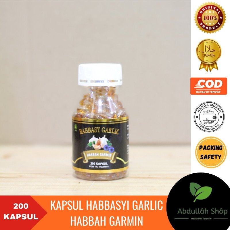 Habbasyi Garlic | Habbatussauda | Habbah Garmin 200 kapsul | Habbasyi Oil Original