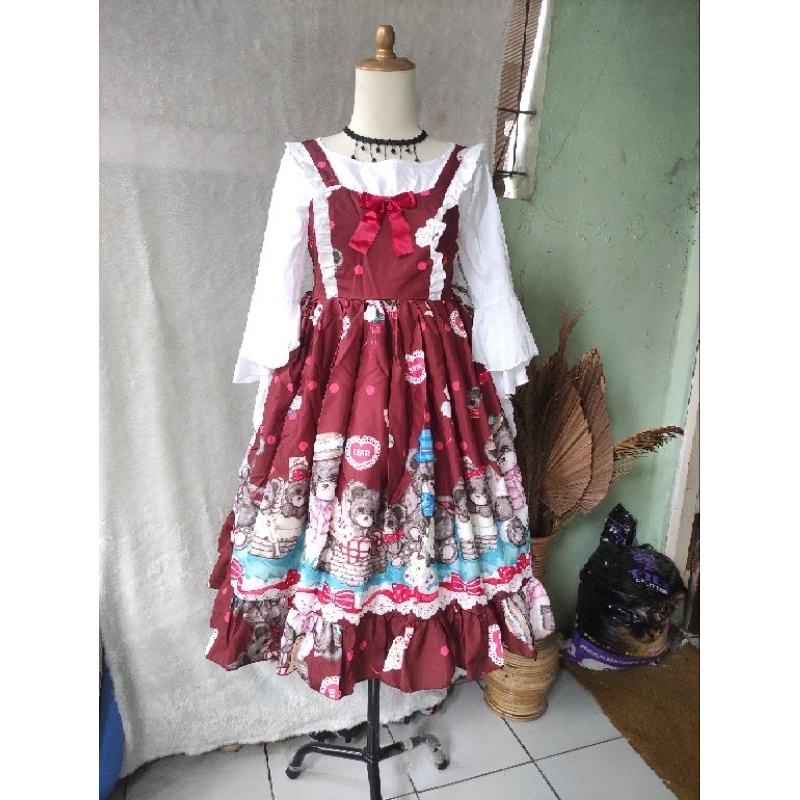 Coffee Bear Summer JSK Lolita Dress set