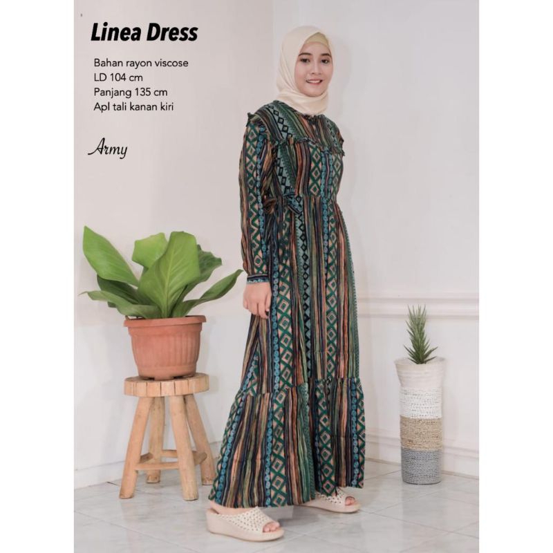 Gamis Rayon Viscose - Linea Dress //JF853