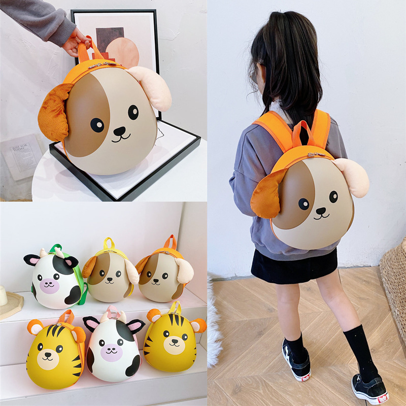 NEW Tas anak sekolah bulat dual motif animal