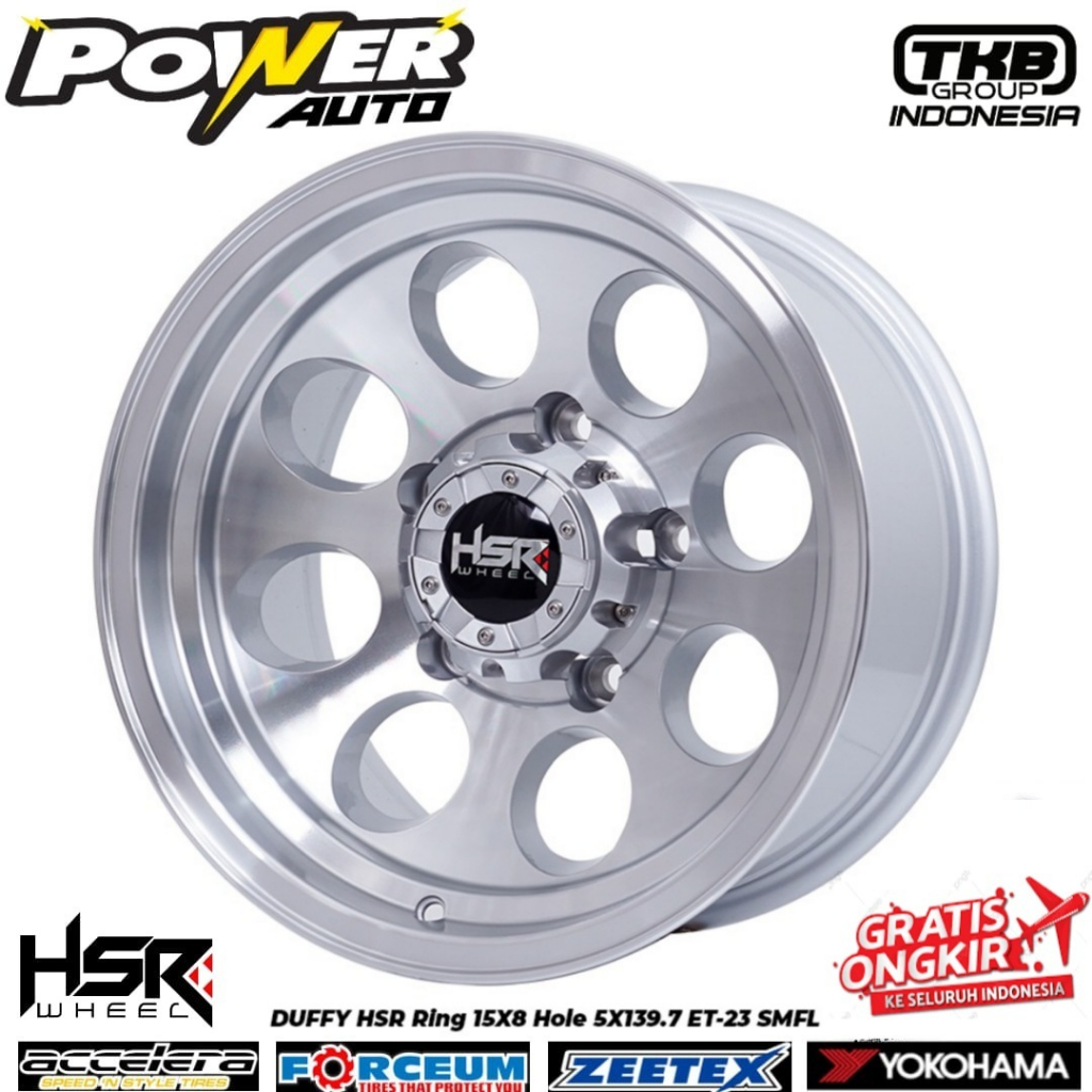 velg offroad hsr duffy xh825 ring 15 terbaru pelak celong r15 buat katana sidekick taft