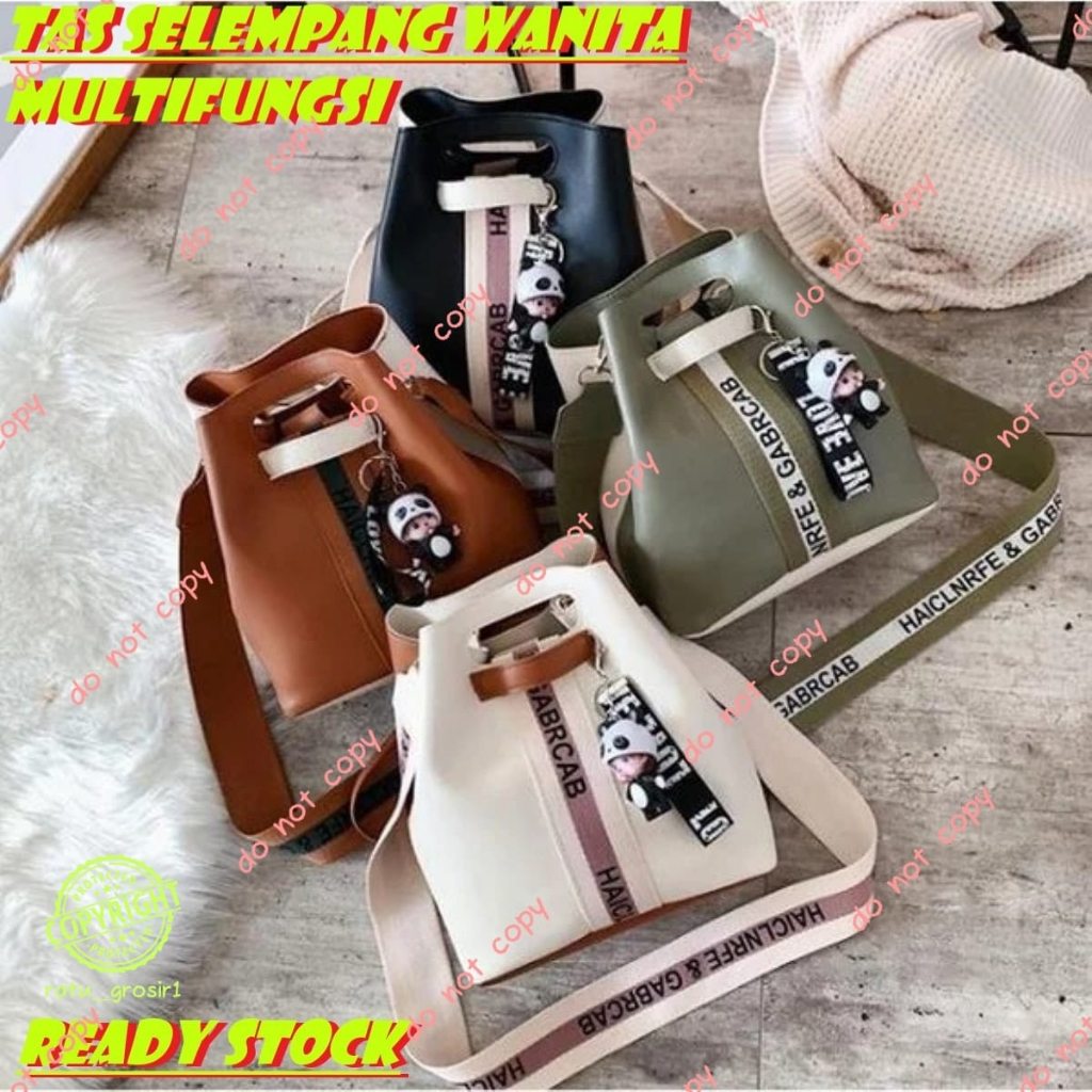 Tas Selempang Wanita Waistbag Tas Sling Bag Wanita Multifungsi #13