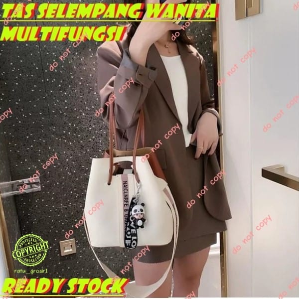 Tas Selempang Wanita Waistbag Tas Sling Bag Wanita Multifungsi #13