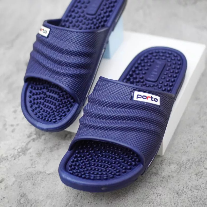 1039M - Porto Leveling Sandal Pria Selop Rumahan Harian Nyaman Simple Awet Casual Anti Slip