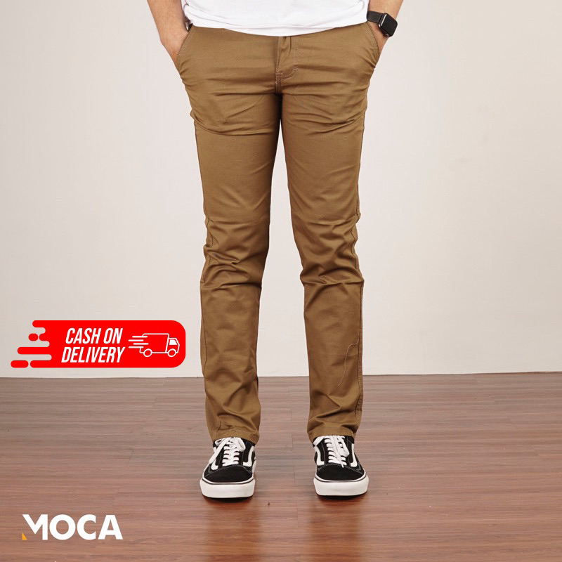 Celana Chino Panjang Pria Original Slimfit Stretch Premium