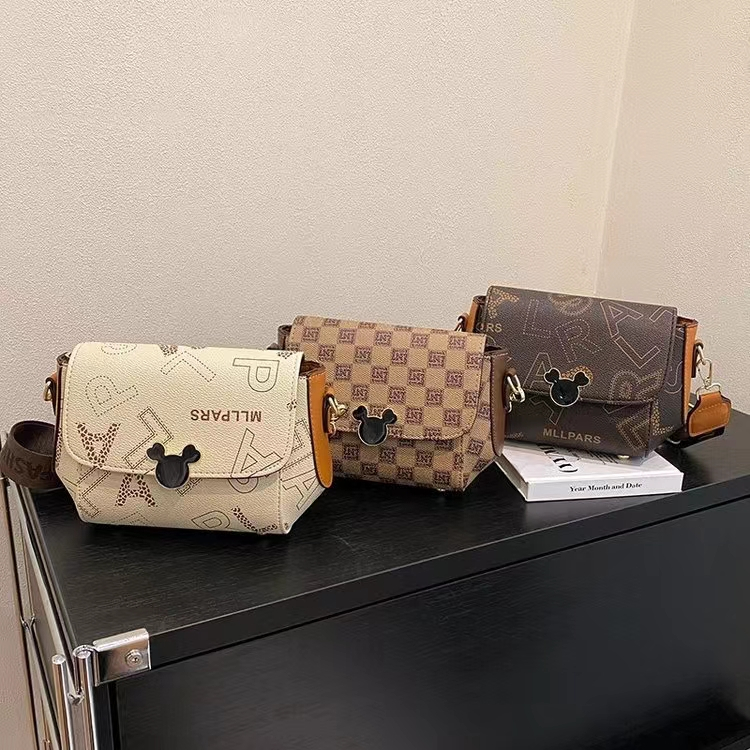 BJ57932 - WHITE/KHAKI/BROWN TAS SLEMPANG HANDBAG JINJING WANITA FASHION IMPORT MODIS ELEGAN TERMURAH TERLARIS TERBARU BAGSTORE JAKARTA TAS BATAM CR7932