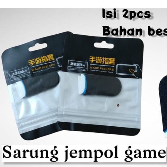 Sepasang Sarung Jempol Game Anti Keringat  PUBG ML FREE_FIRE Sarung Jempol Gaming Isi 2 pcs