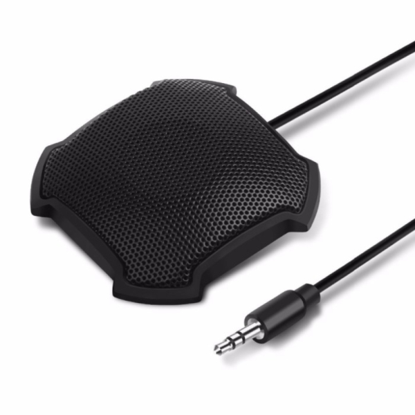 Unik Tyless 360 Degree Microphone Table Conference Meeting Studio Black Diskon