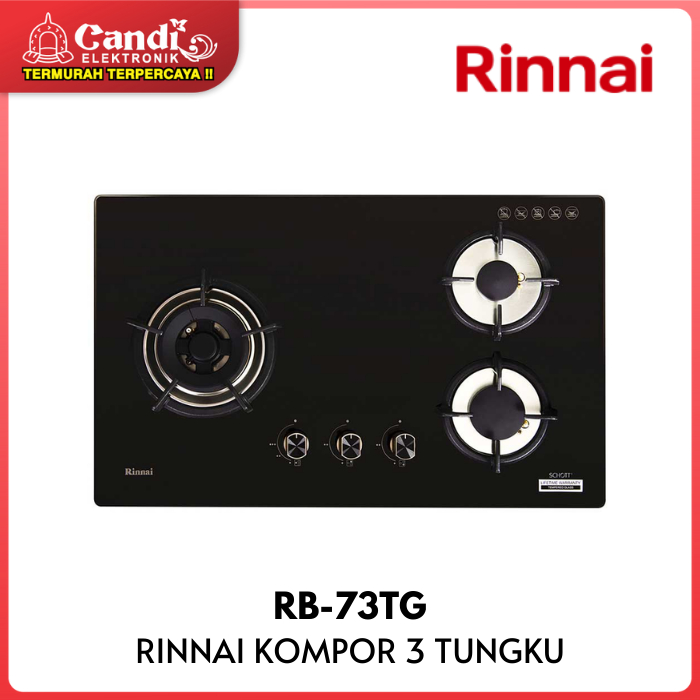 Rinnai Kompor Tanam Gas 3 Tungku RB-73TG