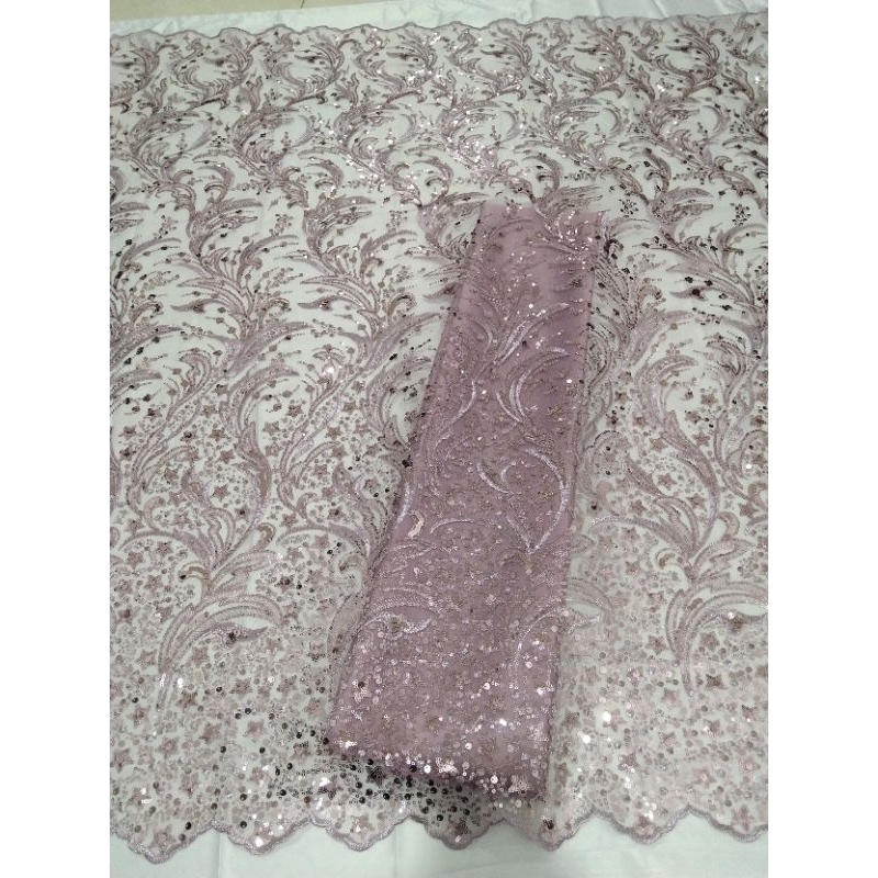 Tile Payet SEQUIN JALAR/Tulle Aplik/Bahan Kebaya