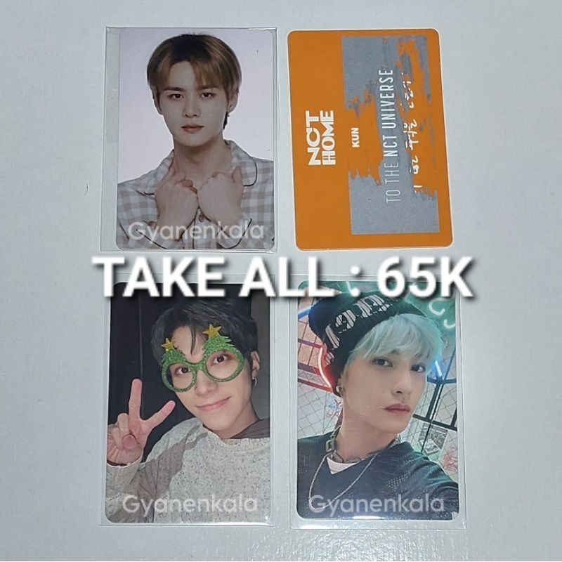SALE photocard pc KUN YANGYANG HENDERY WAYV nct tc trading card scratch card md merchandise album pb